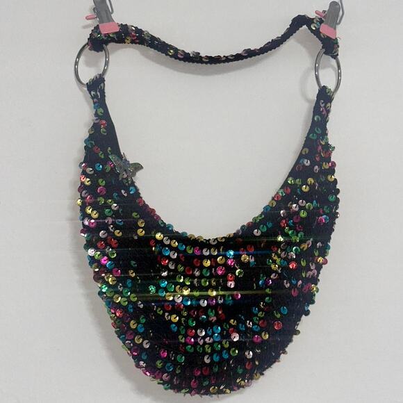 Apt 9 Fairy Core Vintage Sling On The Shoulder Y2K Sequin Purse - Picture 1 of 4
